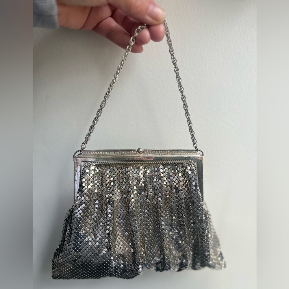 Vintage Whiting & Davis Silver Metal Mesh Evening Bag - Picture 5 of 5